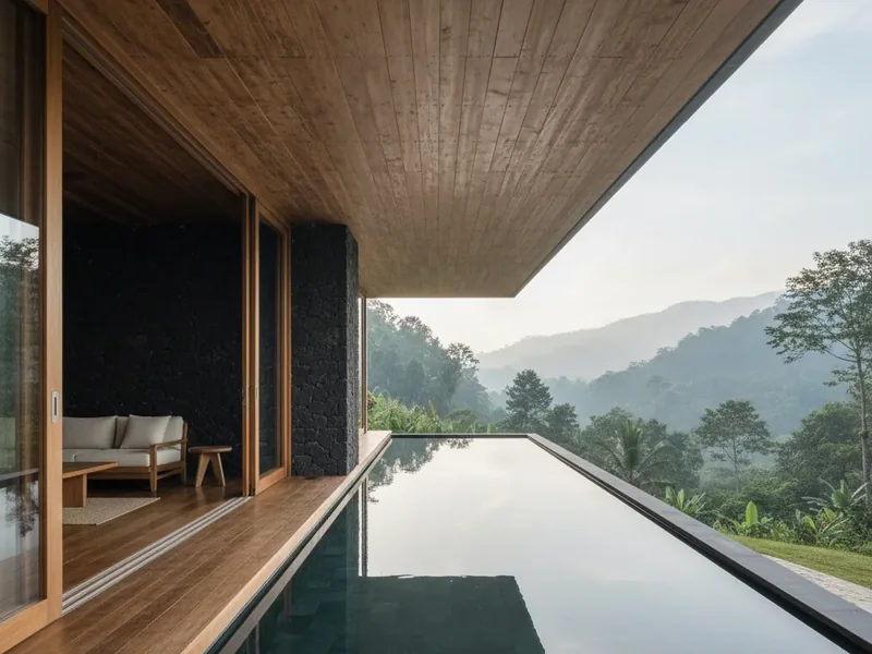 Samahita Sloping Villa - Cantilever Deck & Reflecting Pool